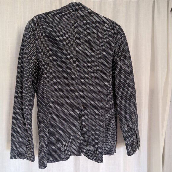 Rag & Bone Men's Slim Fit Navy Blazer with Embroidery Detail, Size 40 - Picture 9 of 9